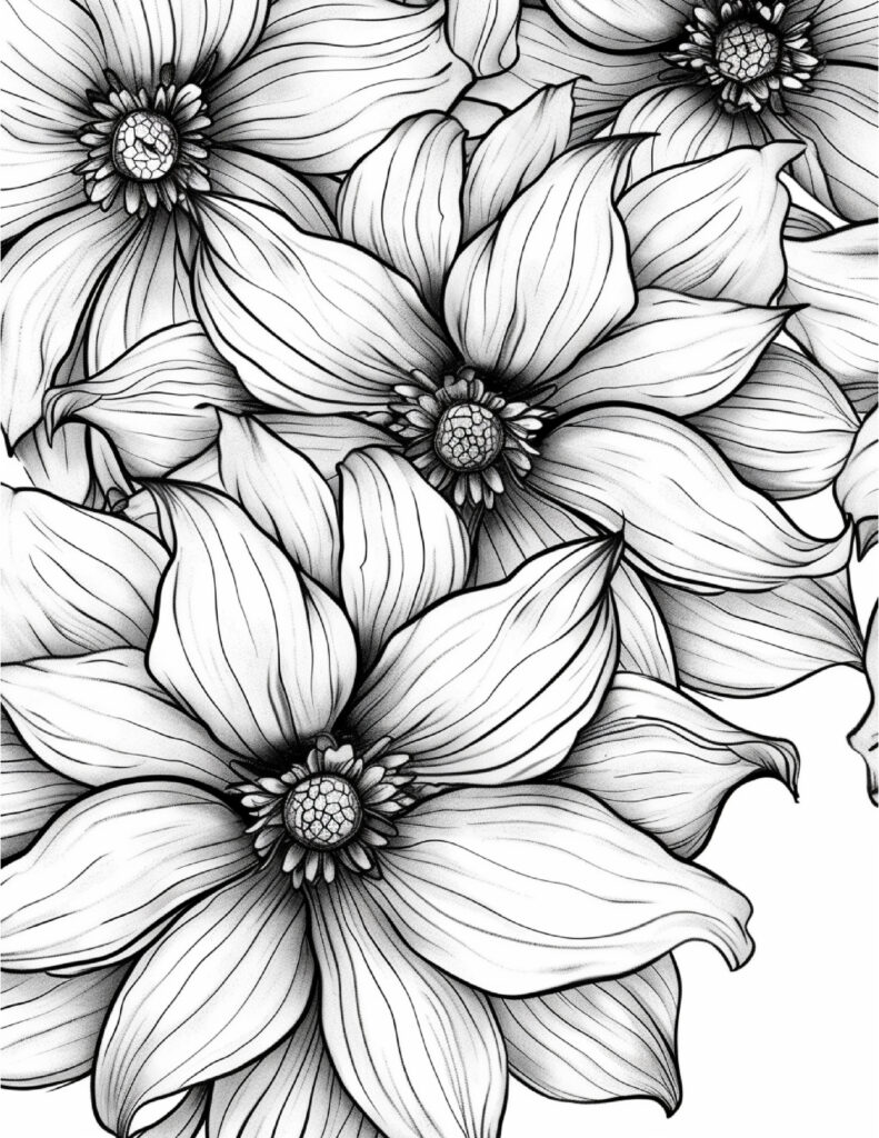 Best Flowers coloring images 2025 8 Bold and Easy Flower Coloring Pages for Adults 03 flowers,Flowers coloring,Best Flowers coloring images 2025,coloring sheets flowers,coloring flowers,adult coloring pages with flowers,water color flowers,adult coloring pages flowers,flowers coloring sheet,red color flowers,blue colored perennial flowers