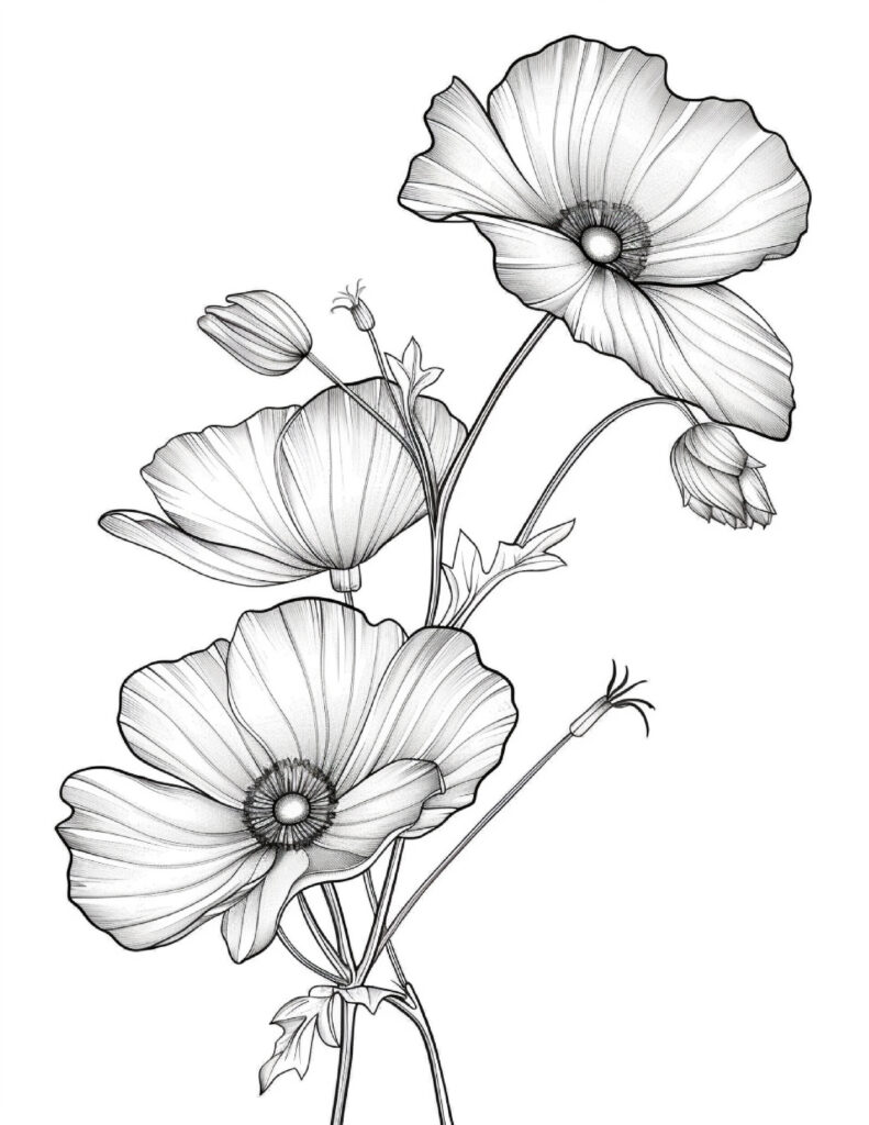 Best Flowers coloring images 2025 10 Bold and Easy Flower Coloring Pages for Adults 05 flowers,Flowers coloring,Best Flowers coloring images 2025,coloring sheets flowers,coloring flowers,adult coloring pages with flowers,water color flowers,adult coloring pages flowers,flowers coloring sheet,red color flowers,blue colored perennial flowers