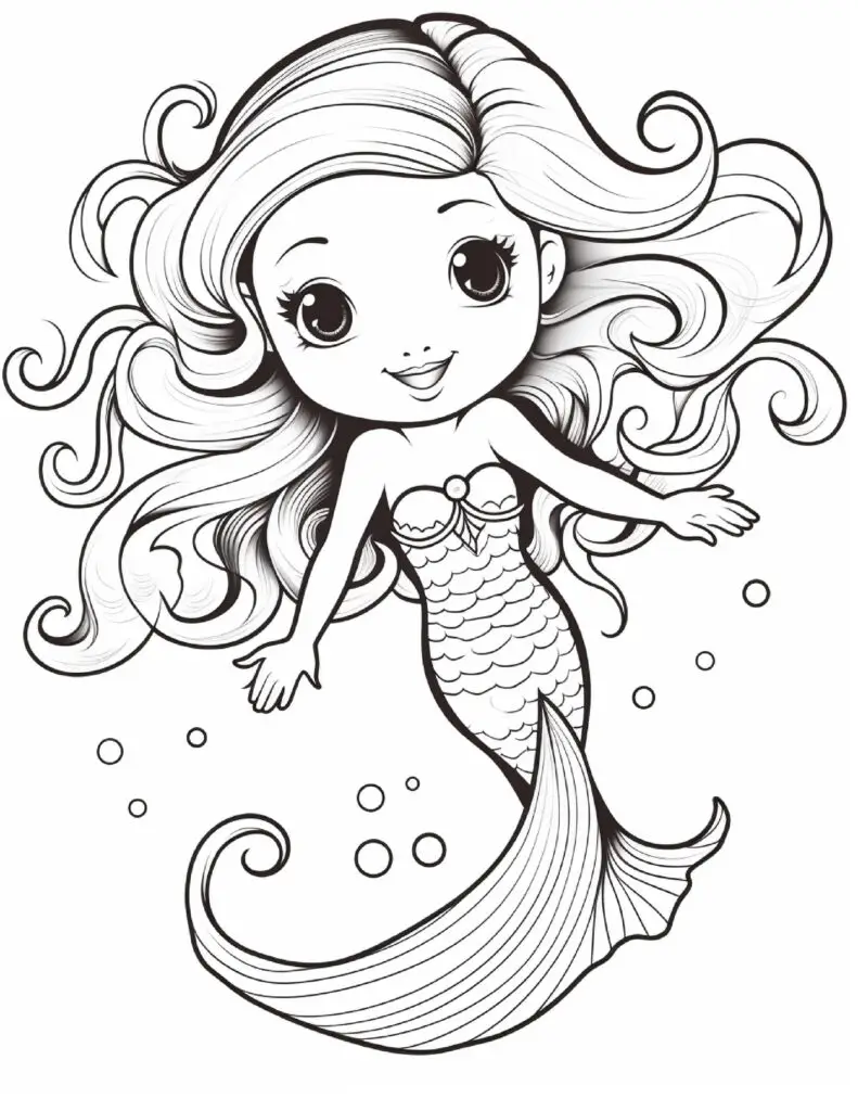 Mermaid Coloring
