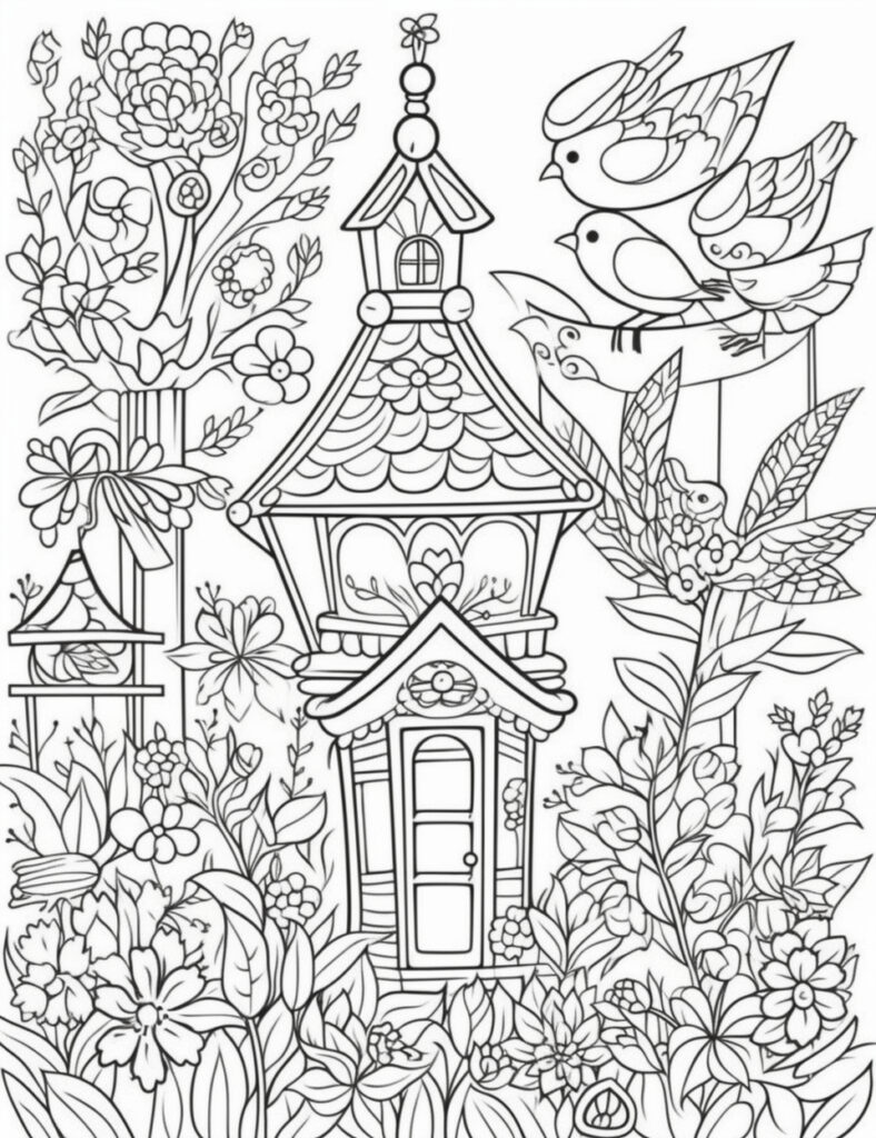 Best Garden Coloring Images 2025 1 garden coloring page